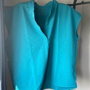 Figs Pacific Blue Rafaela Top